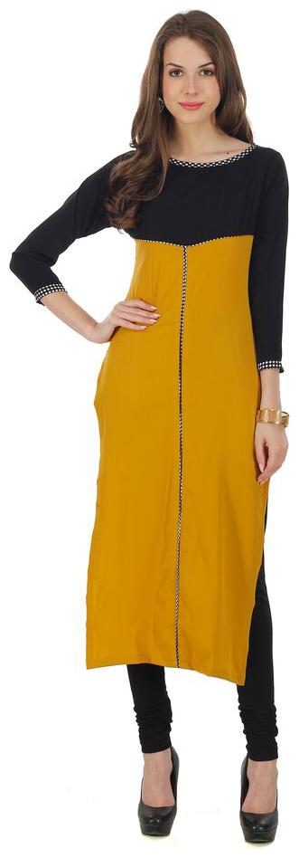 

FUOKO NATALIE LATEST DESIGNER WEAR AMERICAN CREPE KURTI