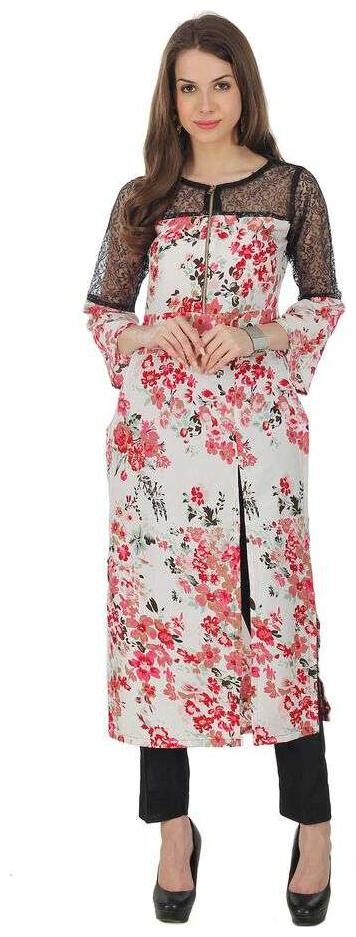 

FUOKO OLIVIA LATEST DESIGNER WEAR AMERICAN CREPE KURTI