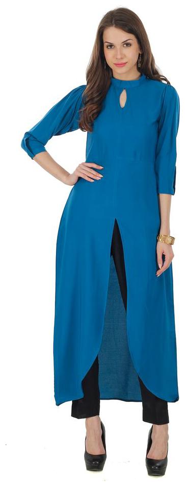 

FUOKO SOPHIA LATEST DESIGNER WEAR AMERICAN CREPE KURTI