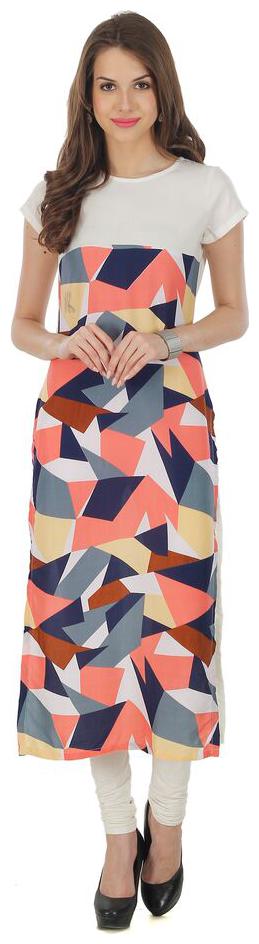 

FUOKO ZOE LATEST DESIGNER WEAR AMERICAN CREPE KURTI