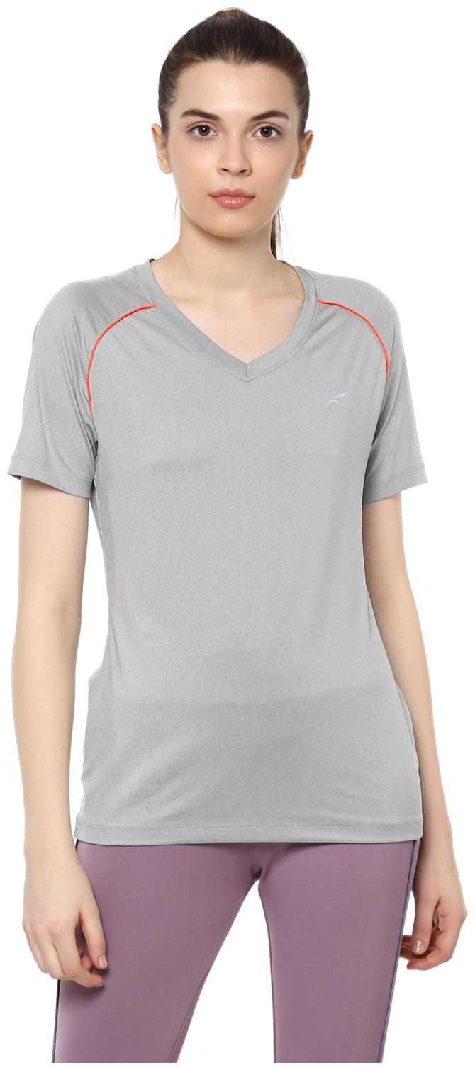 

FURO Women Solid Sports T-Shirt - Grey