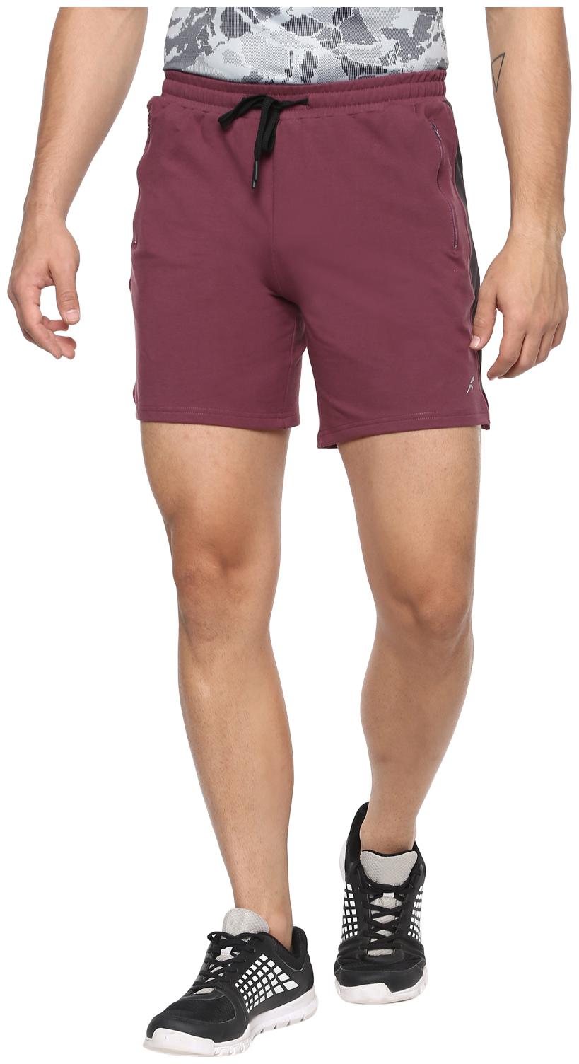

FURO Men Cotton Blend Shorts Maroon