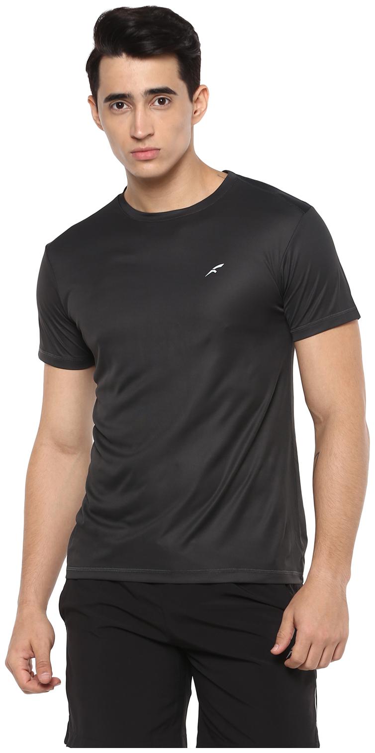 

FURO Men Grey Regular fit Polyester Round neck T-Shirt - Pack Of 1