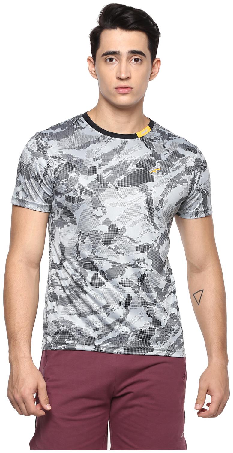 

FURO Men Grey Regular fit Polyester Round neck T-Shirt - Pack Of 1