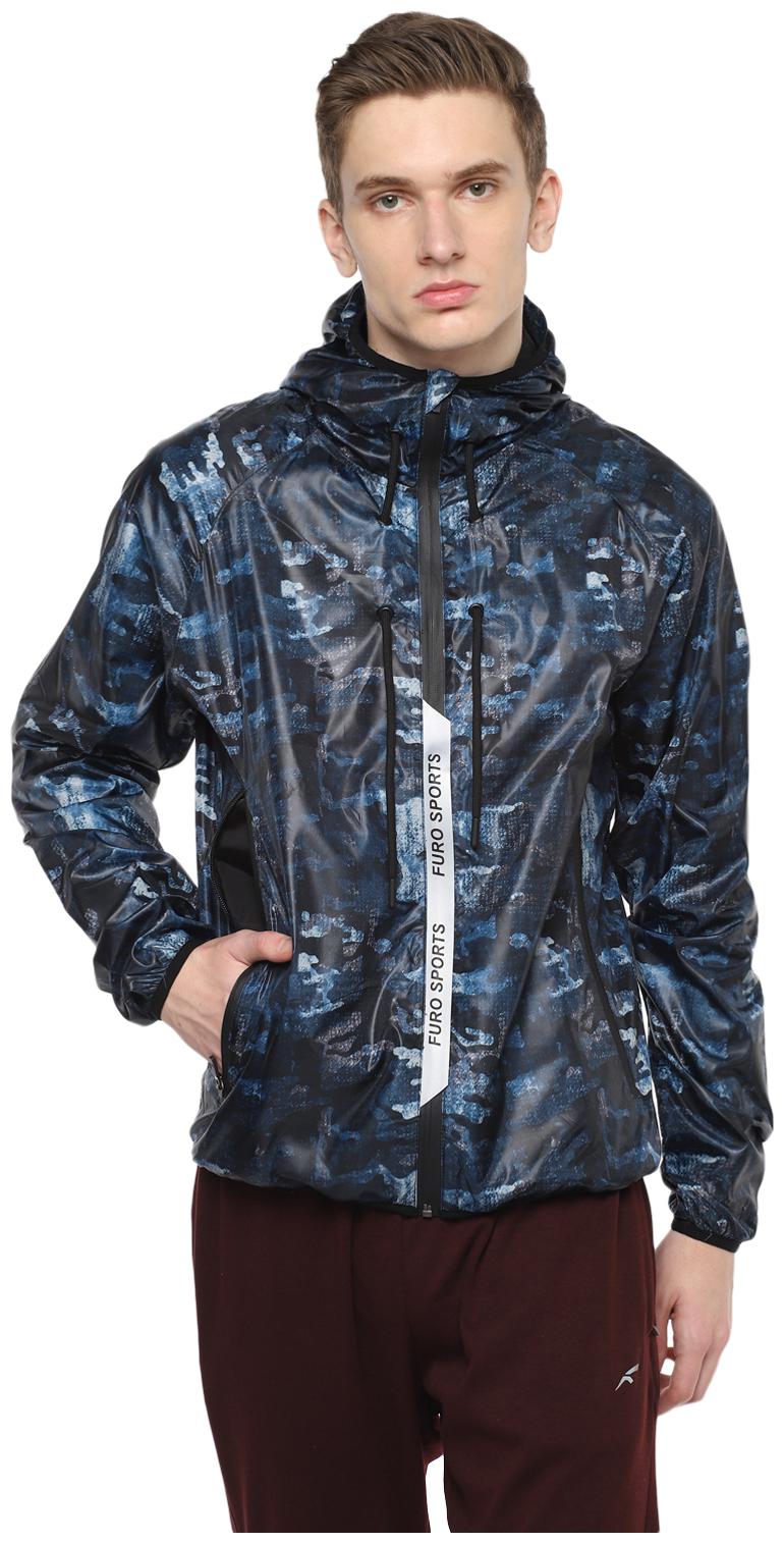

FURO Men Blue Printed Sports jacket