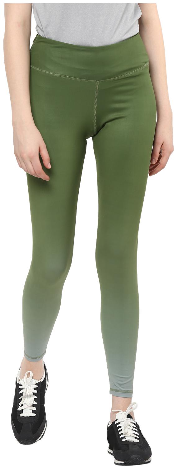 

FURO Women Polyester Ankle legging Green color