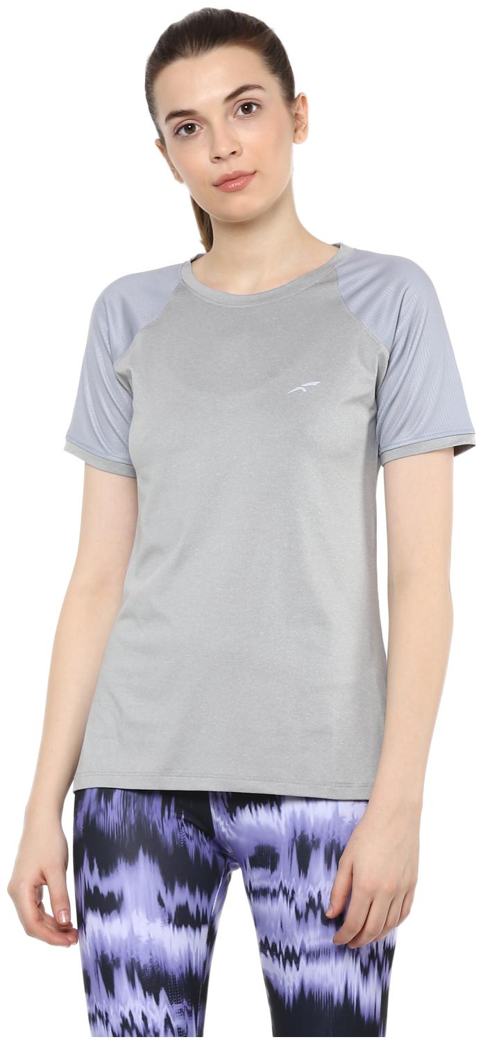 

FURO Women Solid Sports T-Shirt - Grey