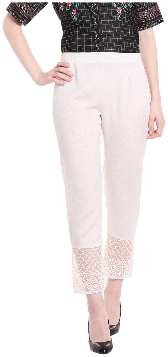 

Fusion Beats Women Cream Regular fit Regular pants