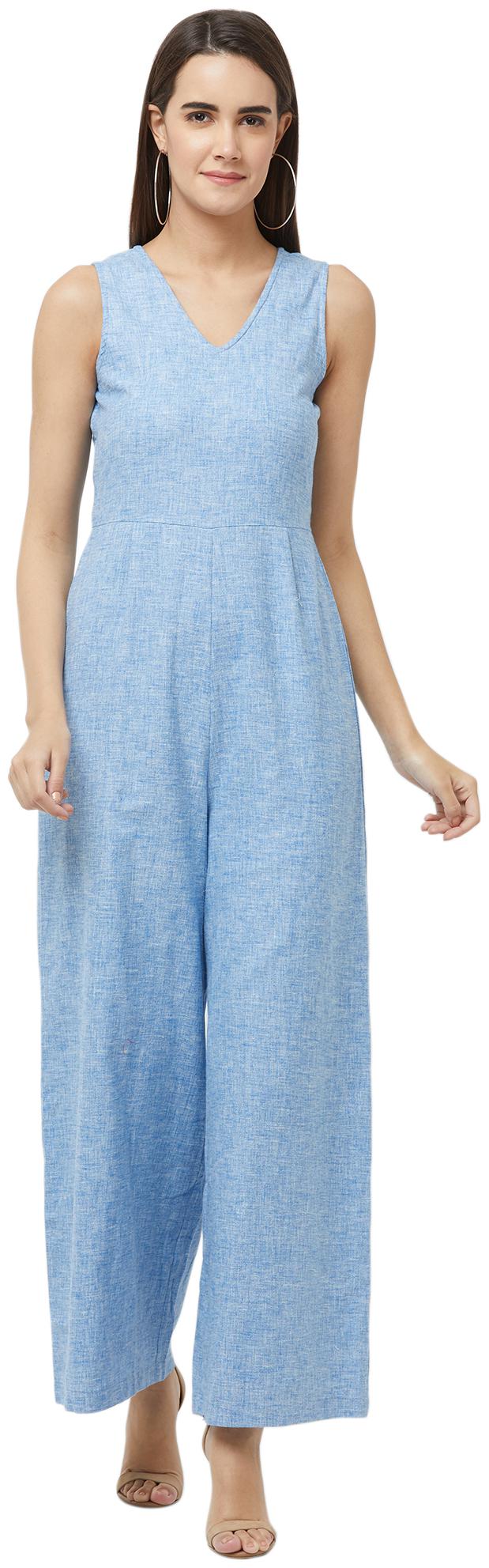 

Fusion Beats Solid Jumpsuit - Blue