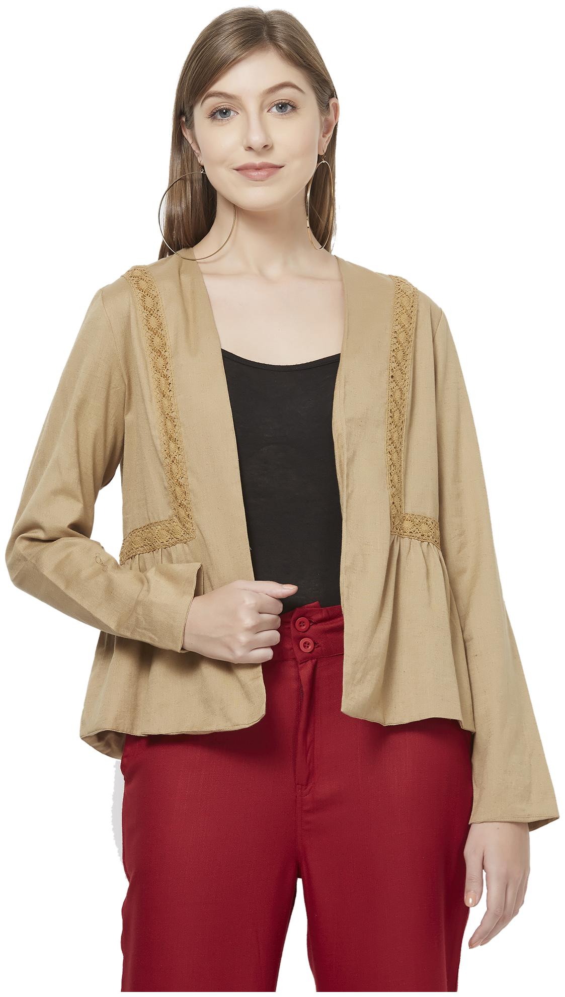 

Fusion Beats Women Shrug - Beige