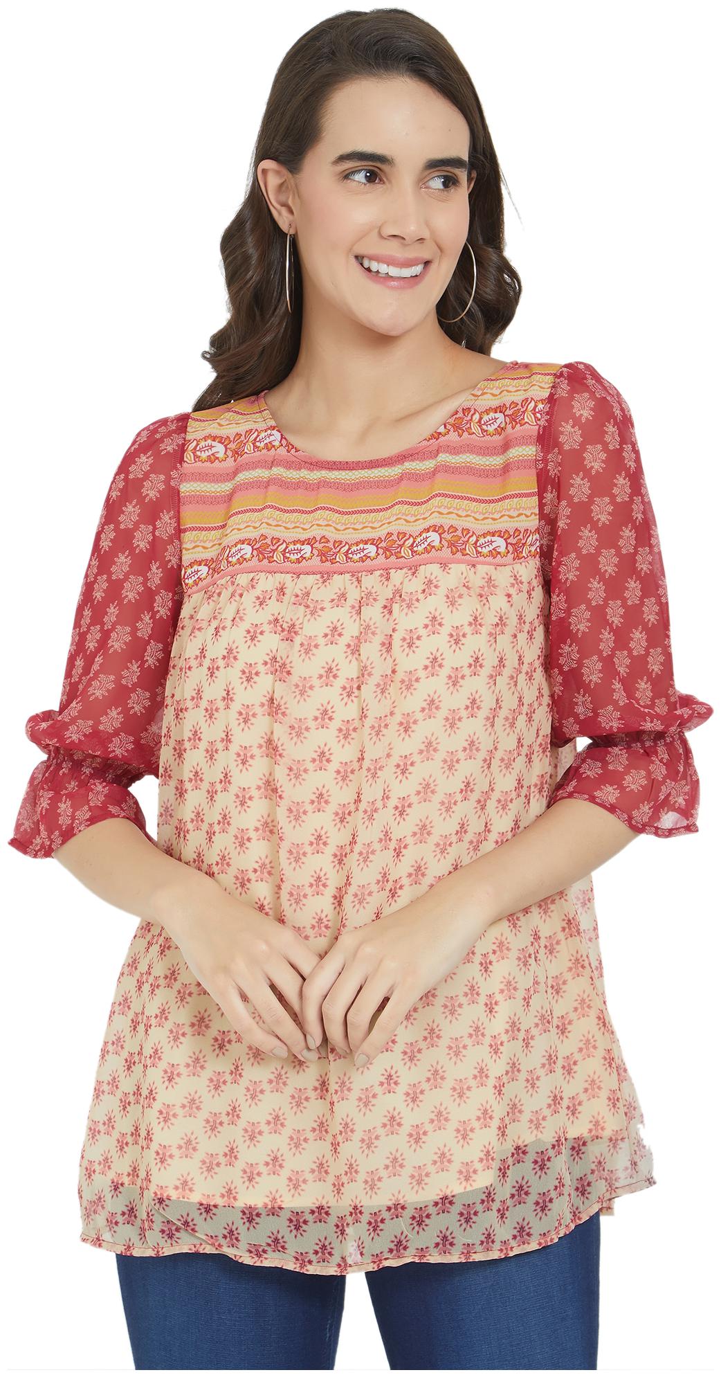 

Fusion Beats Women Printed Regular tunic - Multi