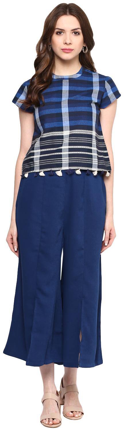 Fusion Beats Solid Blue Culotte S Size