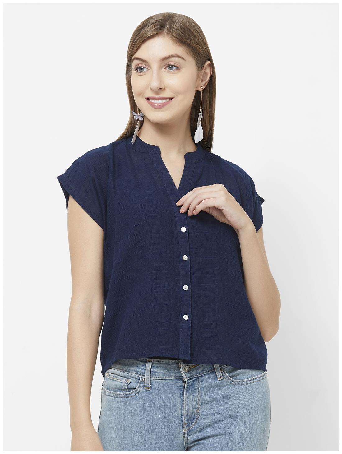 

Fusion Beats Women Solid Fusion top - Blue