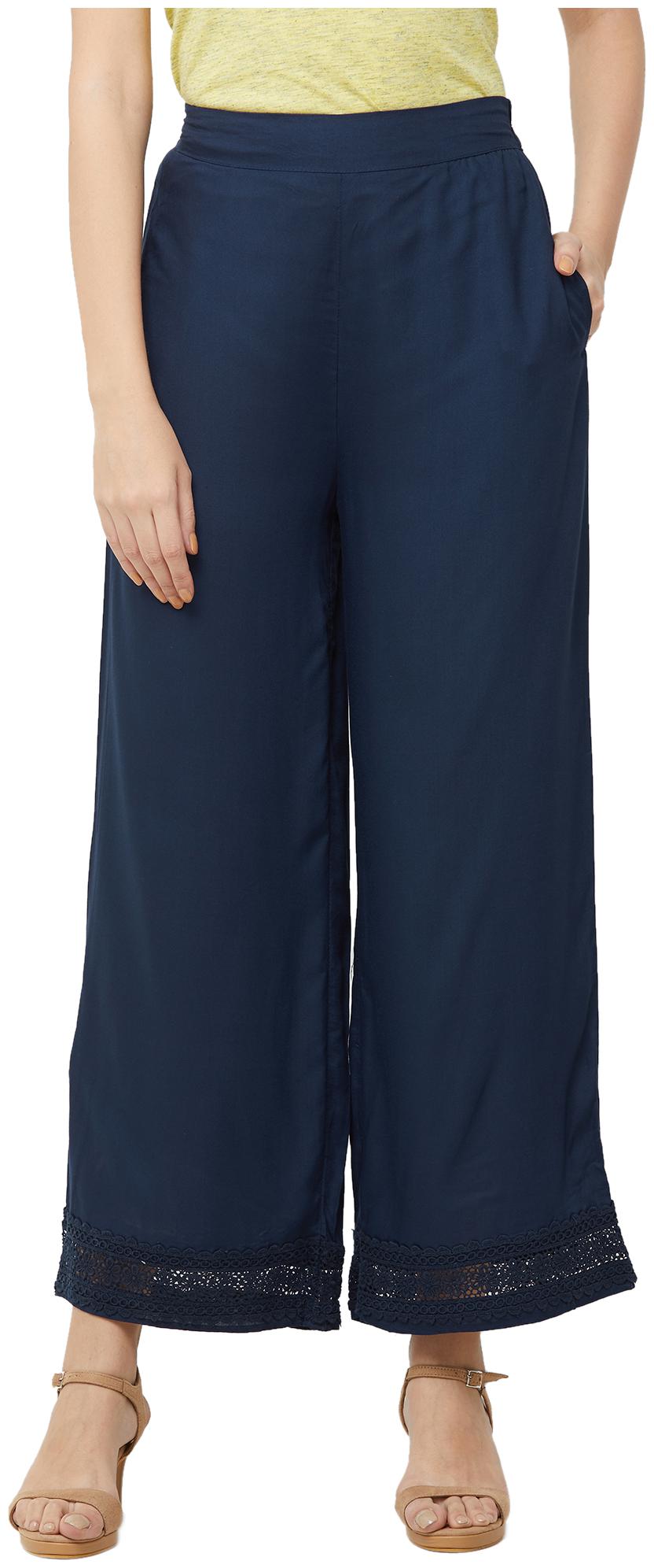 

Fusion Beats Women Blue Regular fit Regular pants