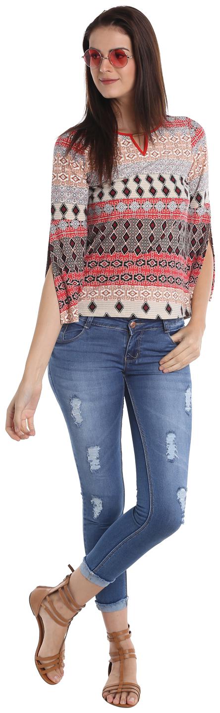 

Fusion Beats Women Printed Regular top - Multi