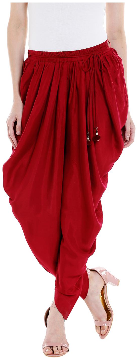 

Fusion Beats Women Maroon Regular fit Regular pants