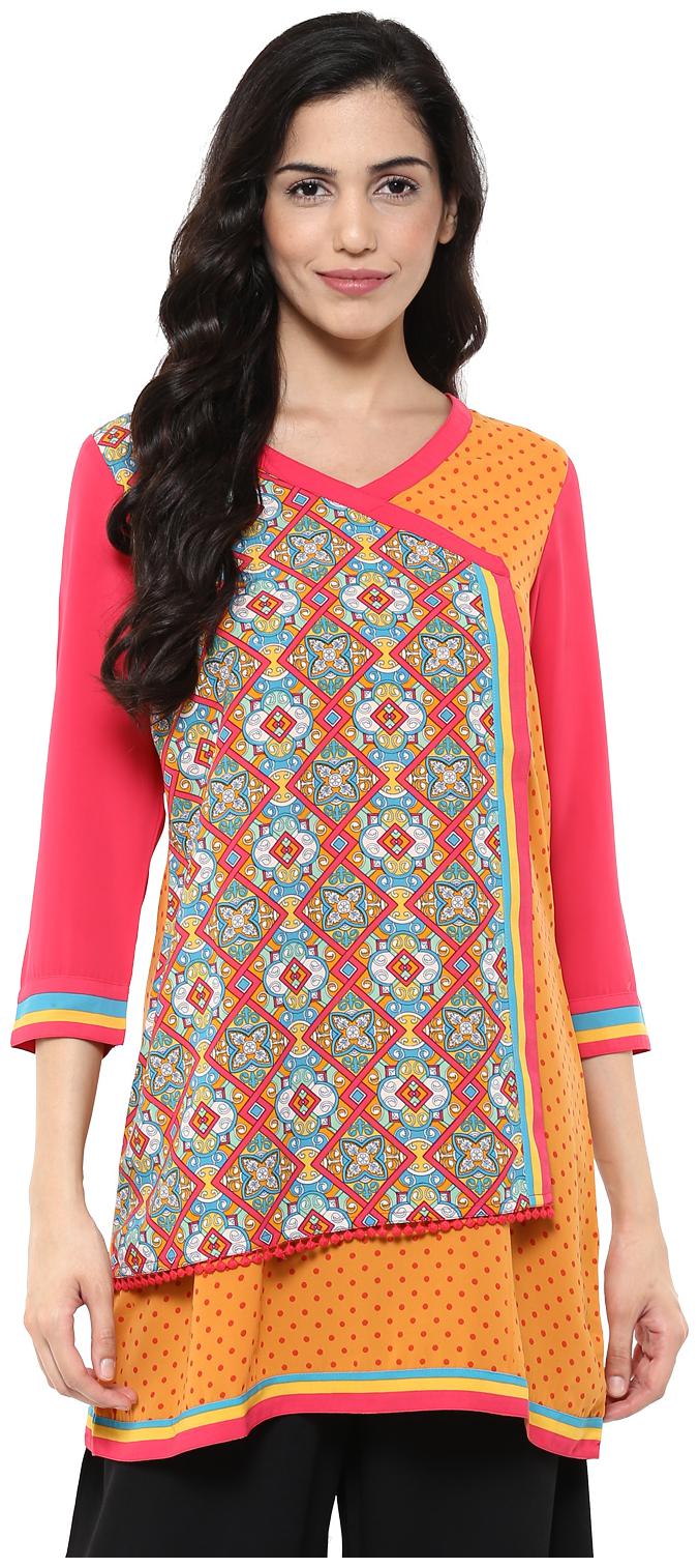

Fusion Beats Multi Color Printed Tunic S Size