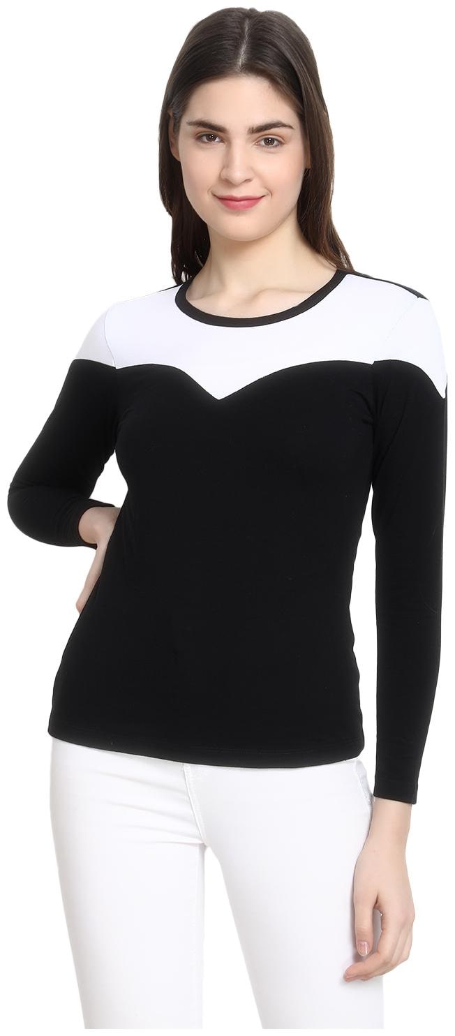 

FUSION FASHION FOR LIFE Women Solid Regular top - Black