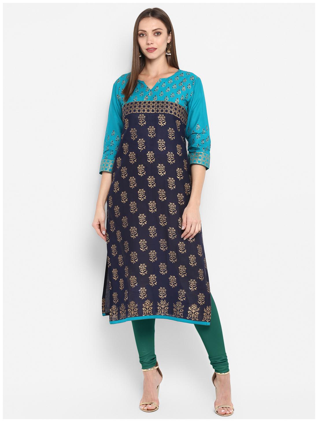

Croesus Women Multi Printed Straight Kurti