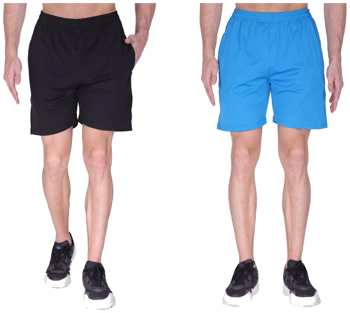

GAG Men Black Blue Regular Fit Regular Shorts