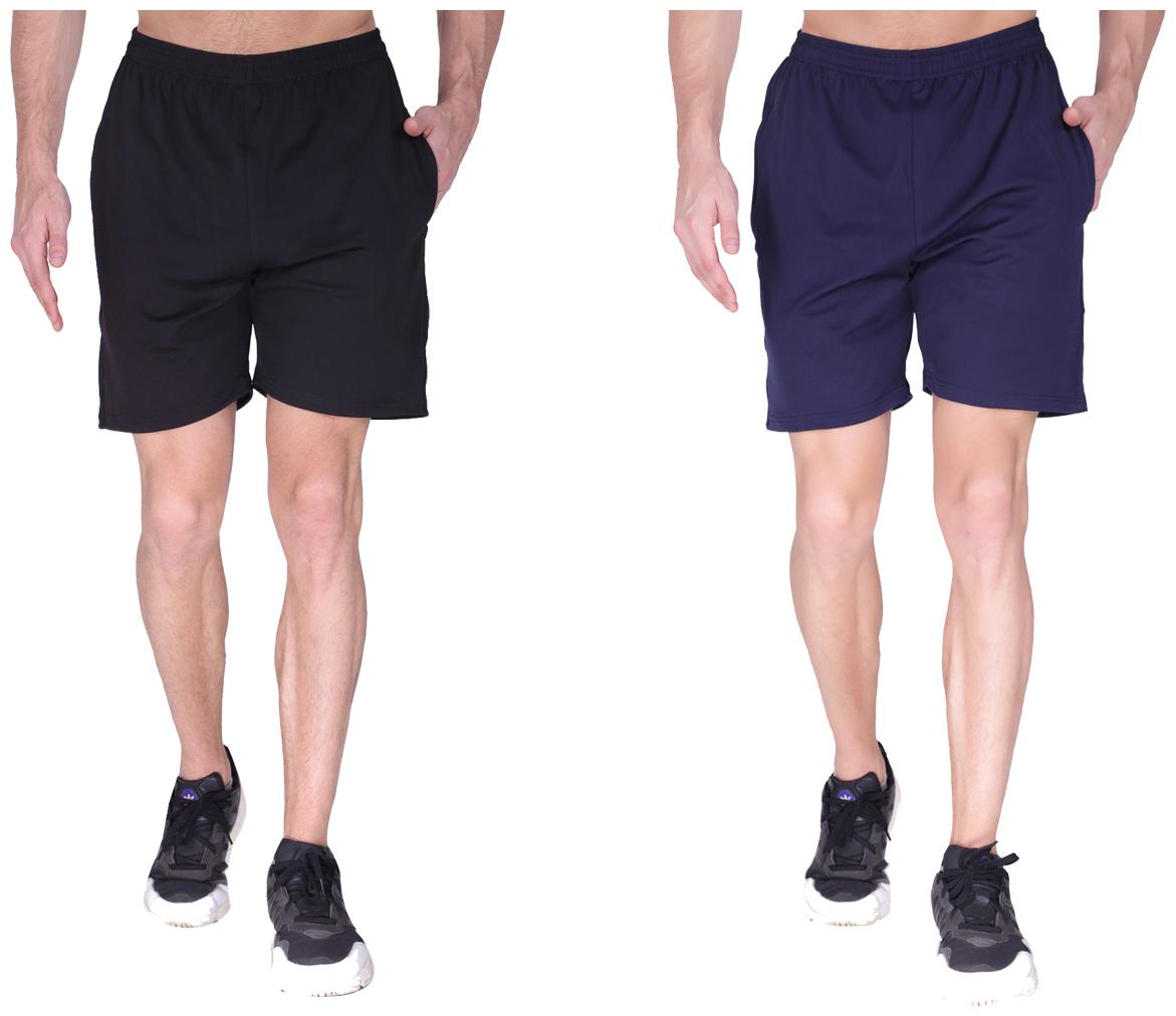 

GAG Men Black Blue Regular Fit Regular Shorts