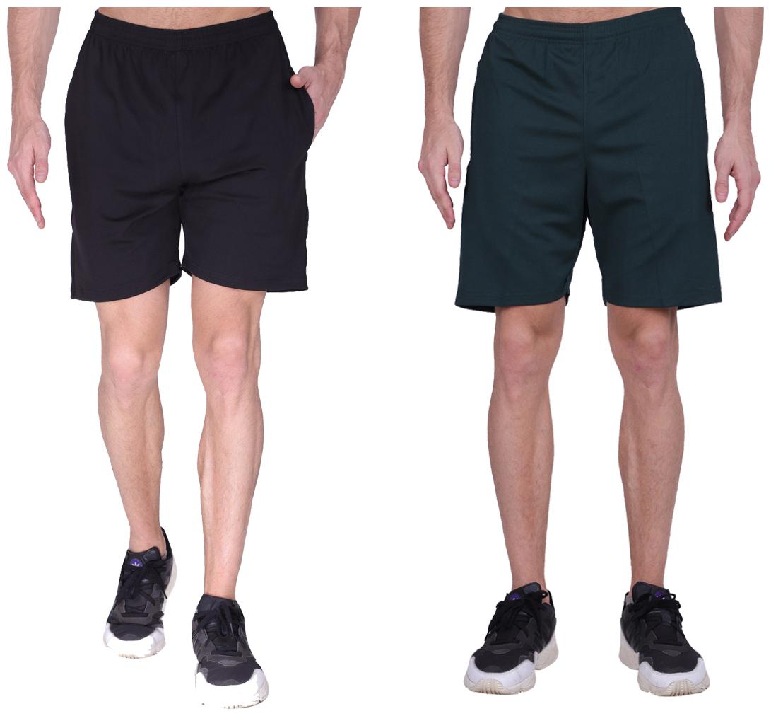

GAG Men Black Green Regular Fit Regular Shorts