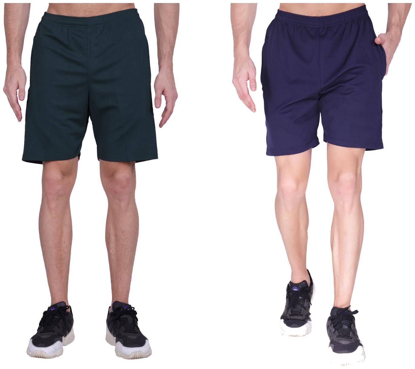 

GAG Men Green Blue Regular Fit Regular Shorts