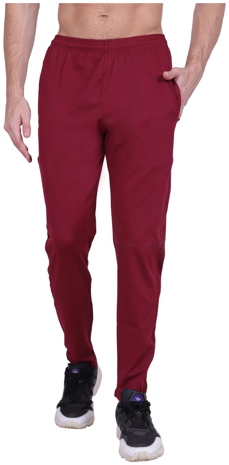 

GAG Men Maroon Solid Regular fit Track pants