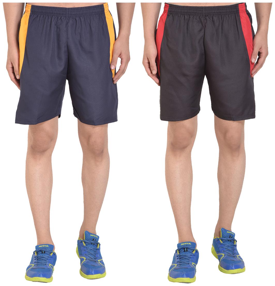 

GAG Men Black Blue Regular Fit Regular Shorts