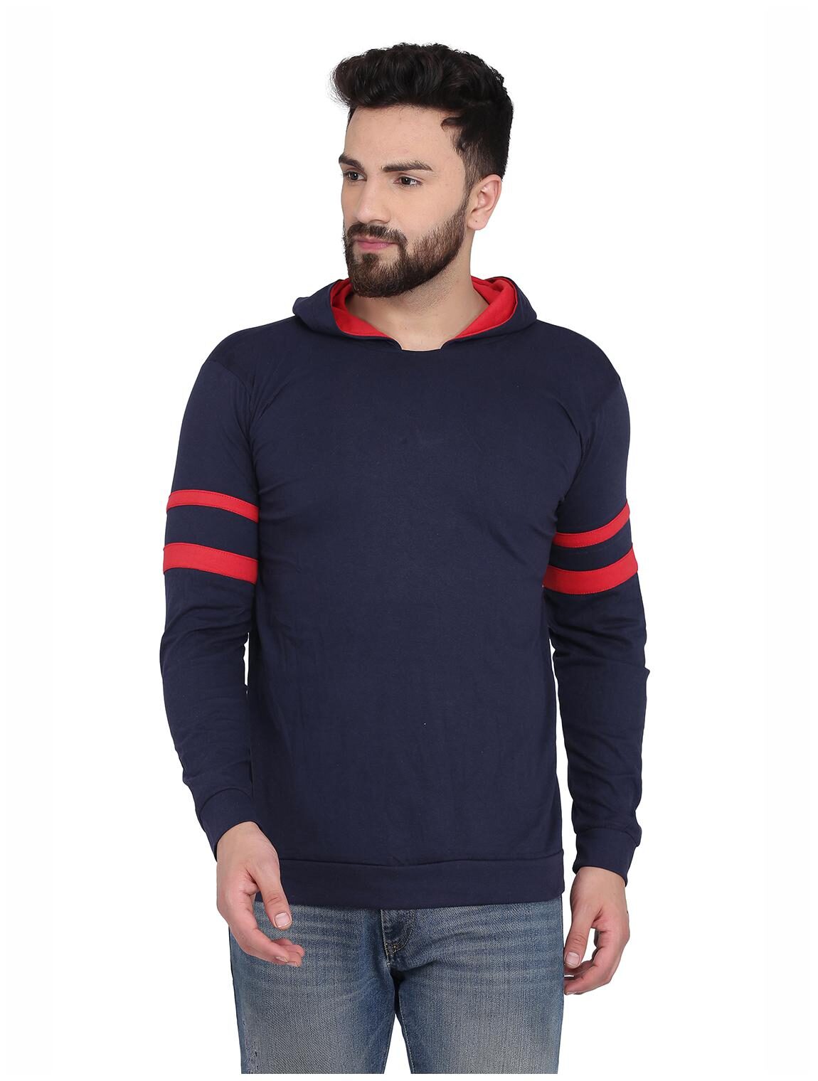 

Galatea Men Blue Hooded Hoodie