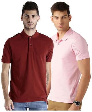 Galatea Cotton Blend Polo Tshirt--Pack Of 2