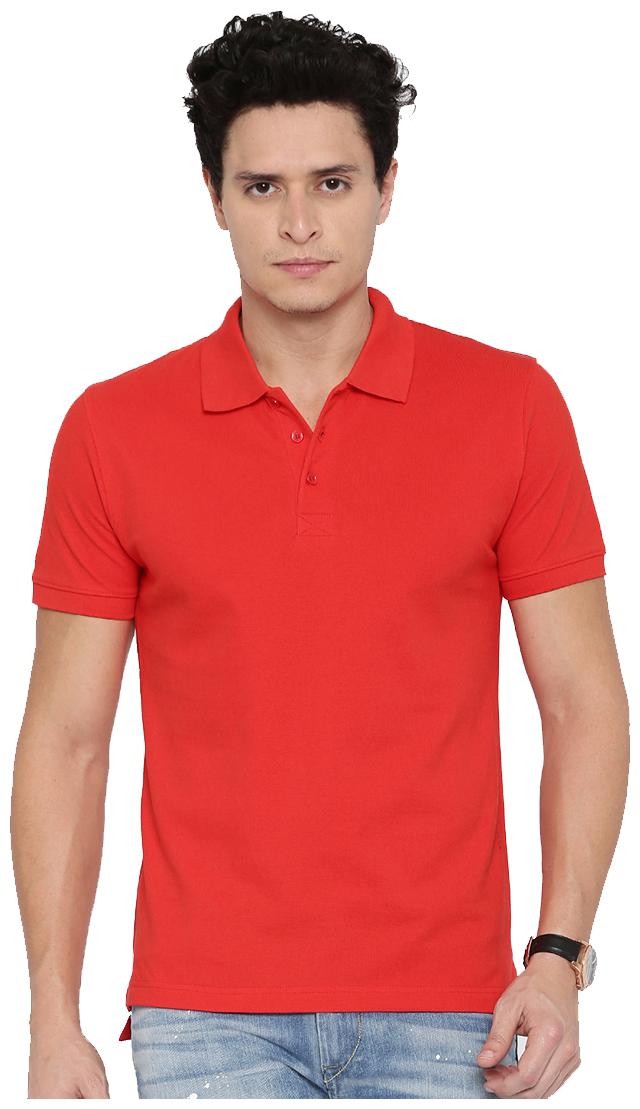 

Galatea Men Red Regular fit Cotton Polo collar T-Shirt - Pack Of 1