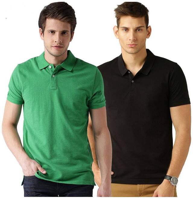 Galatea Cotton Blend Polo Tshirt--Pack Of 2
