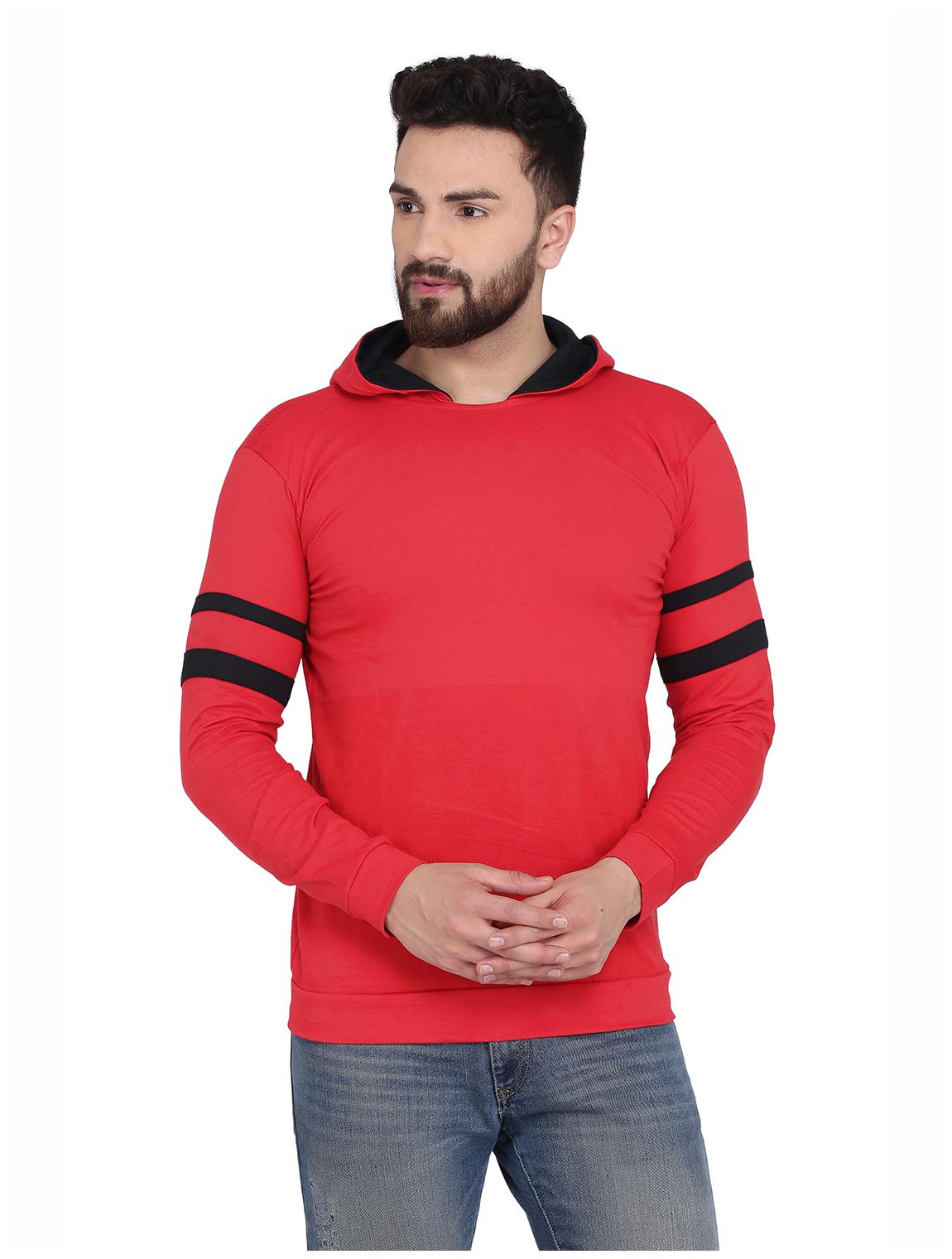 

Galatea Men Red Hooded Hoodie
