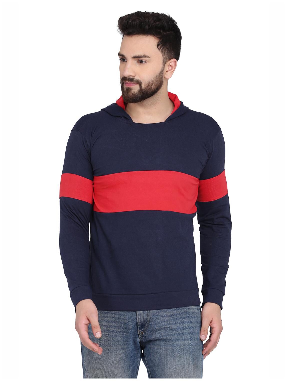 

Galatea Men Blue Hooded Hoodie