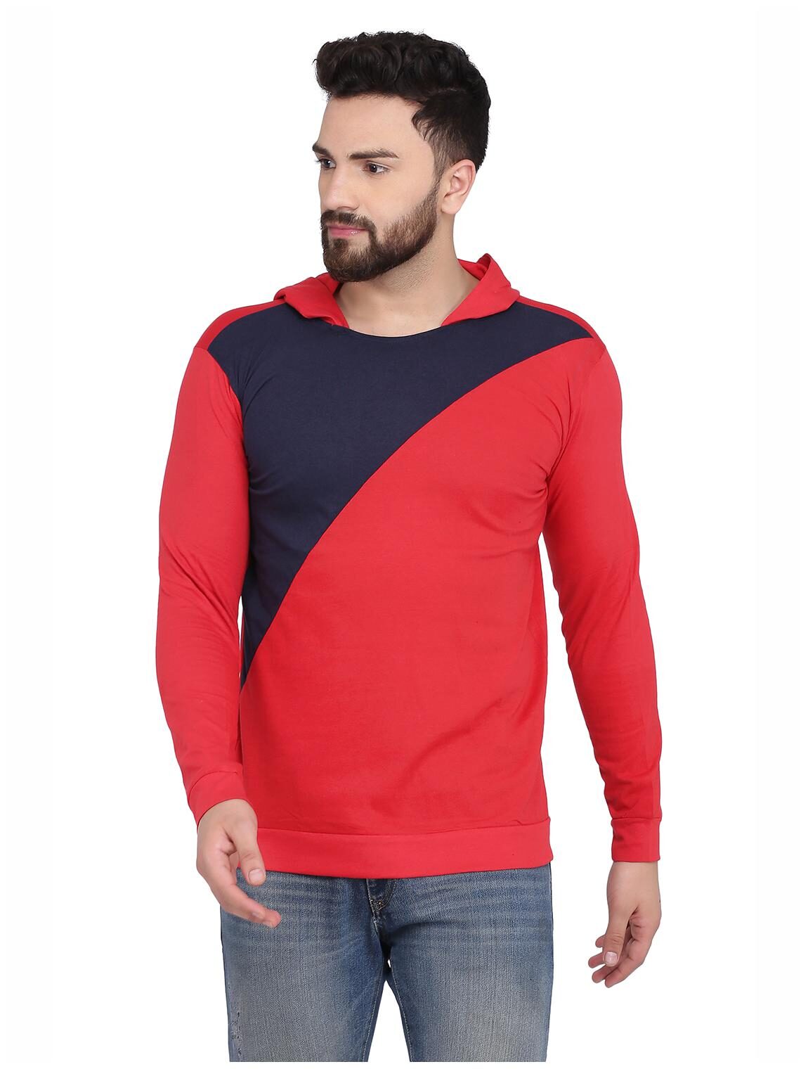 

Galatea Men Red Hooded Hoodie