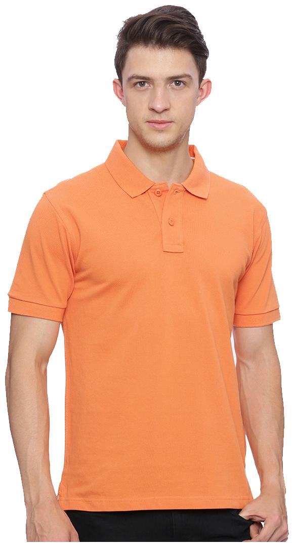 

Galatea Men Orange Regular fit Cotton Polo collar T-Shirt - Pack Of 1
