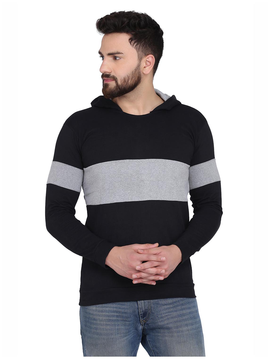 

Galatea Men Black Hooded Hoodie