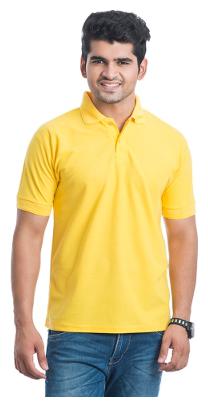 

Galatea Men Yellow Slim fit Polyester Polo collar T-Shirt - Pack Of 1
