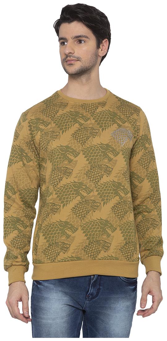 

Status Quo Men Yellow Round neck Sweatshirt