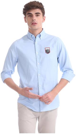 Gant Erkek Mavi Regular Fit Broadcloth Gomlek 3046401 Gant