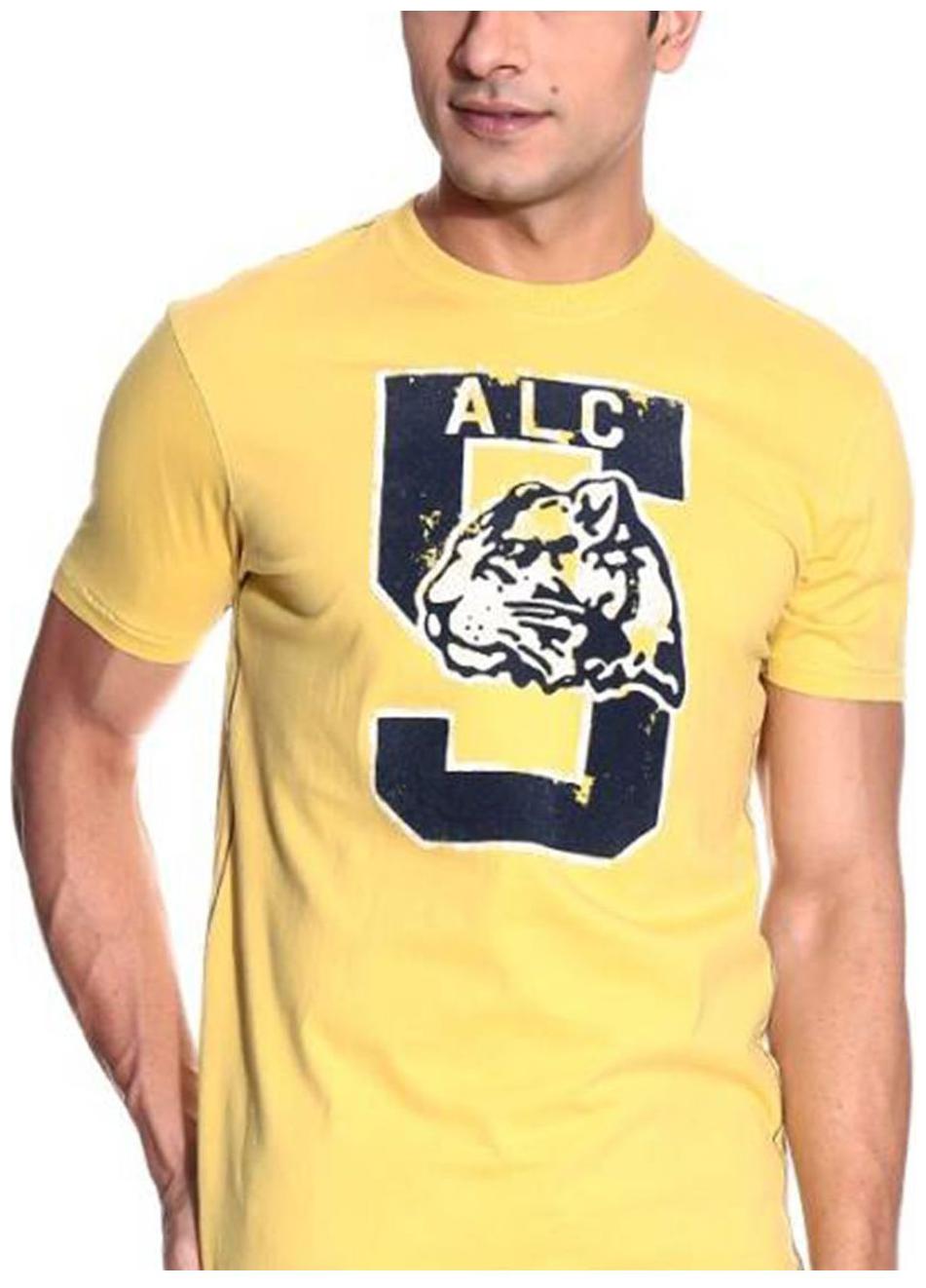 

Alcott Men Yellow Slim fit Cotton Round neck T-Shirt - Pack Of 1