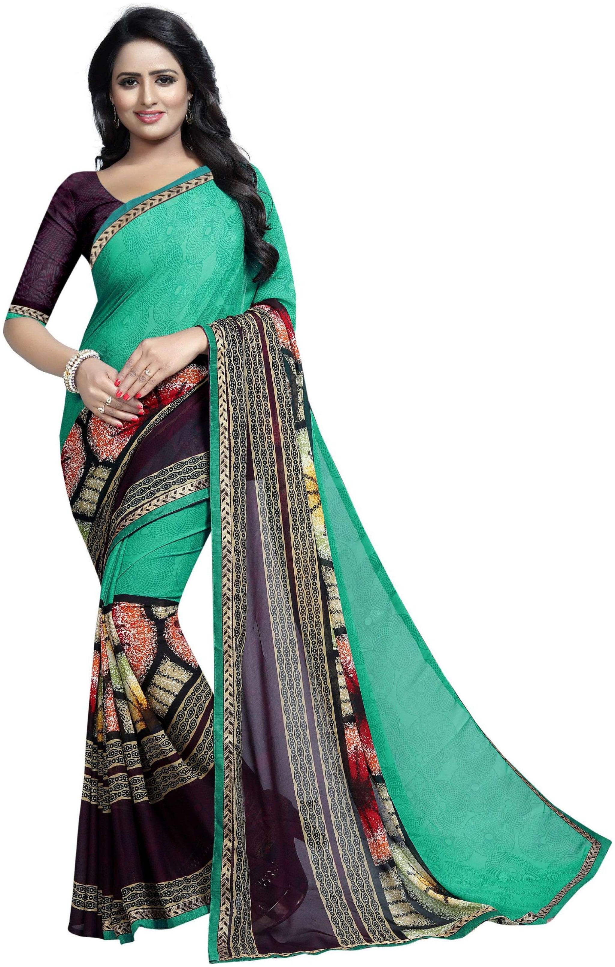 

GAUSA WOMEN S GEORGETTE SILK SAREES