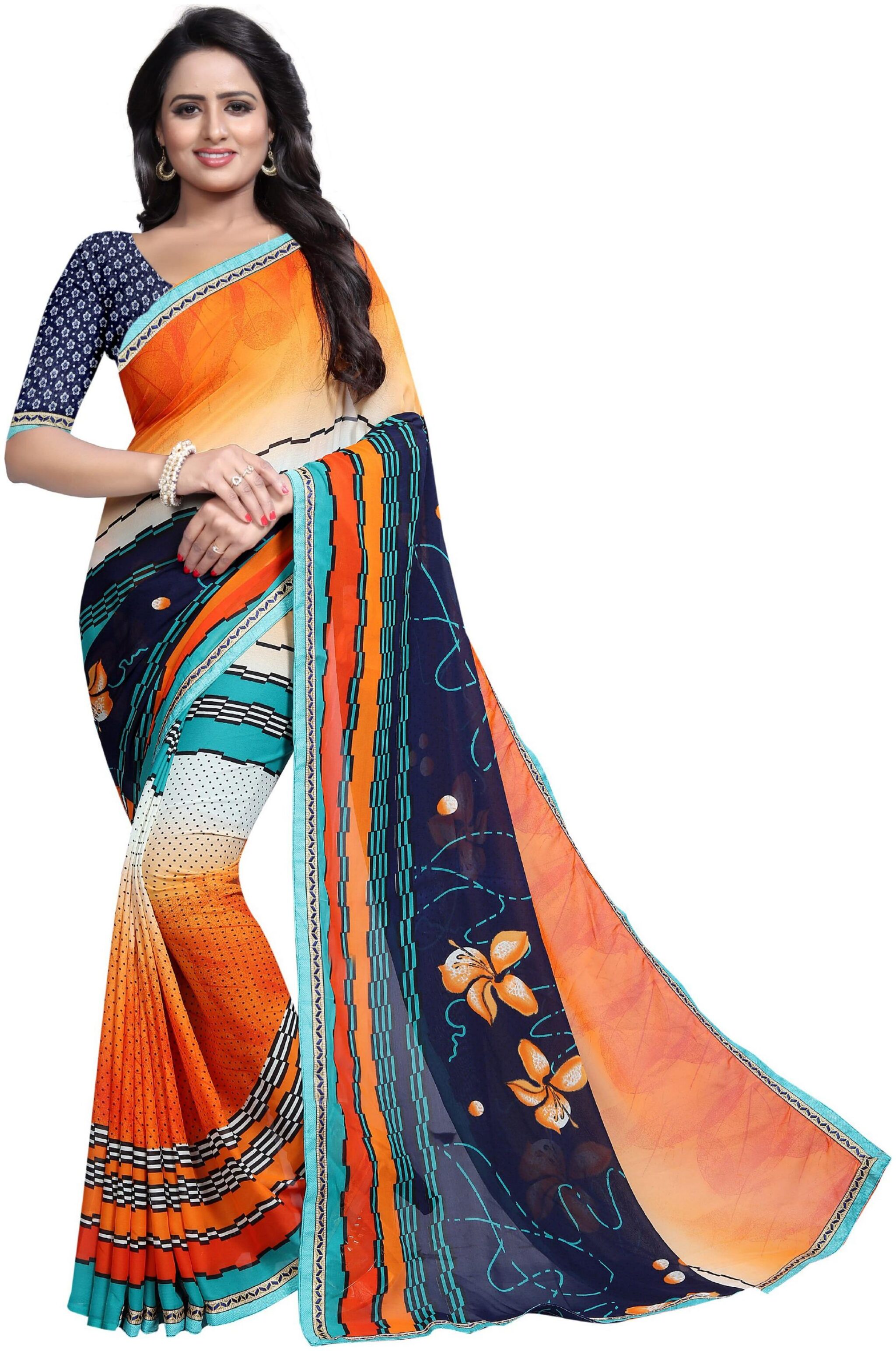 

GAUSA WOMEN S GEORGETTE SILK SAREES