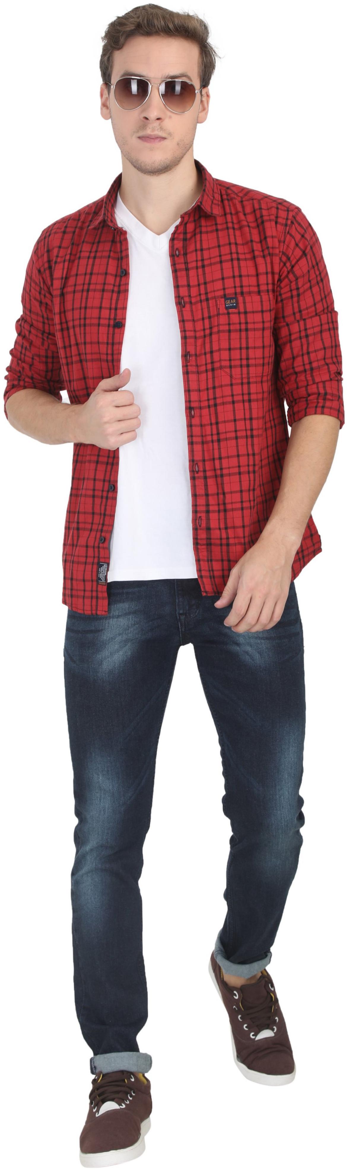 

GEAR DENIM Men Blue Slim Fit Jeans