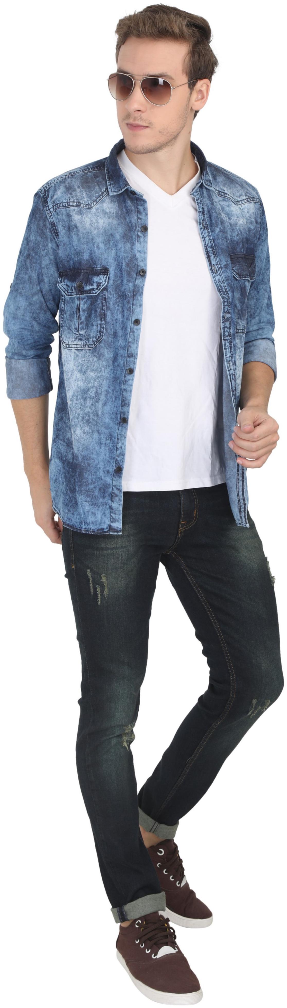 

GEAR DENIM Men Blue Slim Fit Jeans