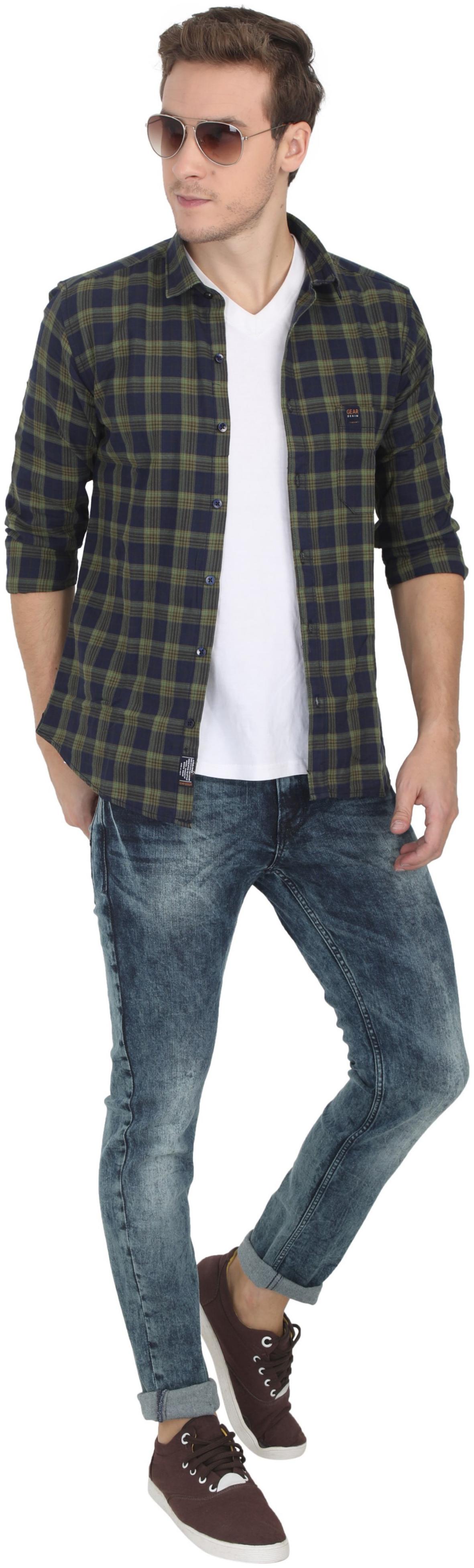 

GEAR DENIM Men Blue Slim Fit Jeans