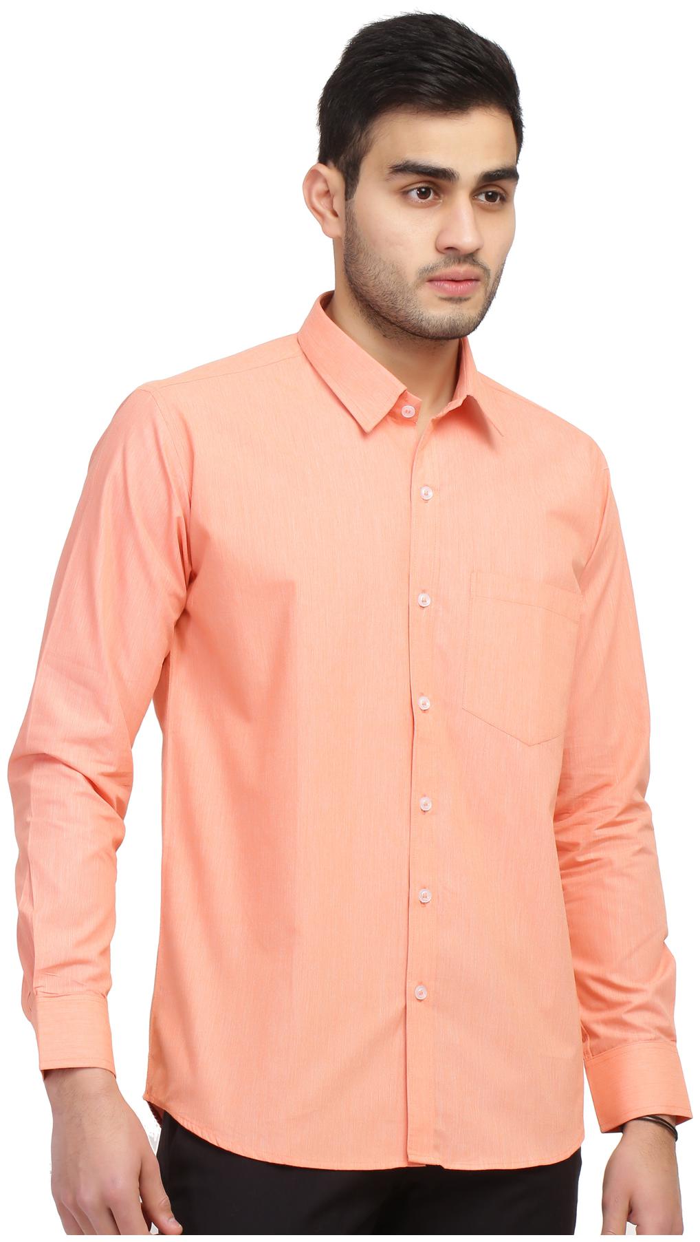 

GENTINO Men Regular fit Formal Shirt - Orange