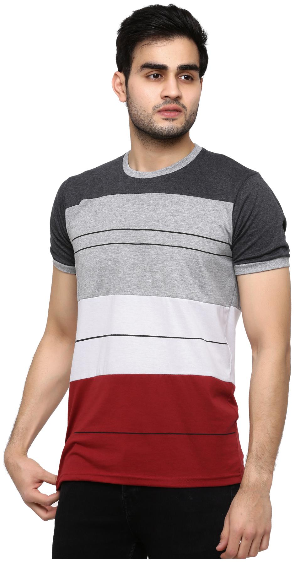

GENTINO Men Multi Regular fit Cotton Blend Round neck T-Shirt - Pack Of 1