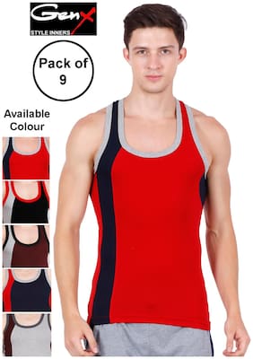 Cotton Gym Vest ,Pack Of 9